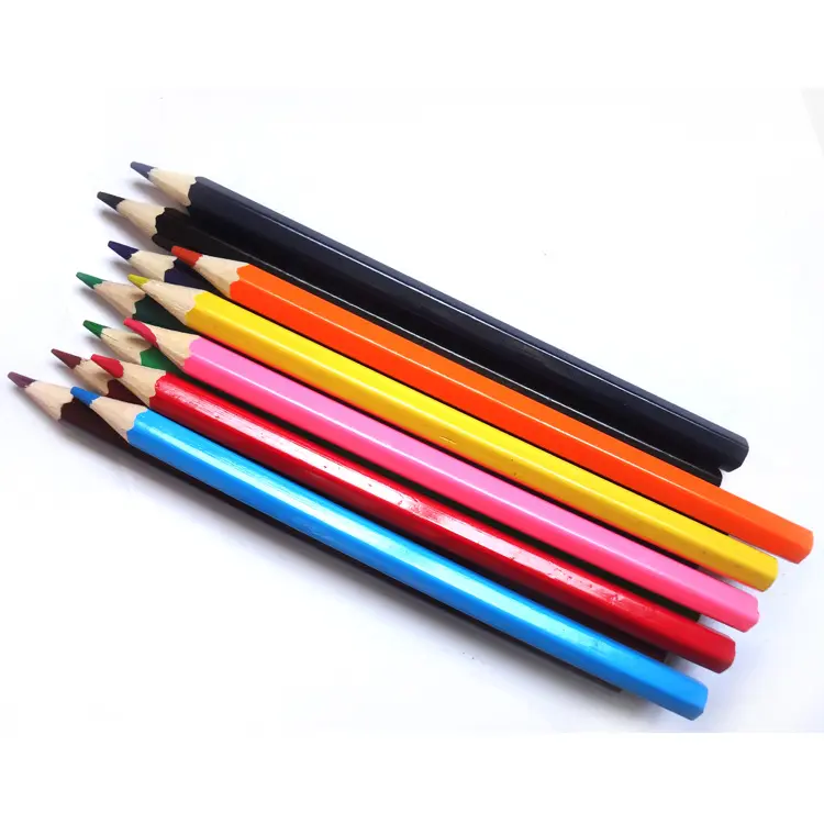 Matite colorate Premium personalizzate per bambini adulti disegno matite di sicurezza Set di matite con Logo
