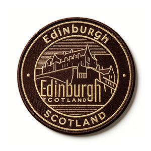 Parche Bordado de Edimburgo, Escocia, Circular, para Coser, de Tela Tejida, Decoración, Regalo - Product Image 2