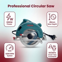 Sierra Circular Industrial de 2000W al por Mayor, Máquina de Corte de Madera Duradera para Obras de Construcción y Fabricación de Muebles