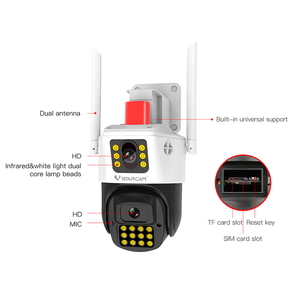 Caméra extérieure VStarcam FG663DR 4G couleur double objectif avec détection d'incendie, reconnaissance <span class=keywords><strong>de</strong></span> fumée et communication bidirectionnelle - Product Image 5
