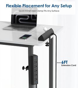 Office Power Strip Bracket Wall Mount Power <b>Socket</b> <b>Extension</b> Holder For Desk Home Office Cable Management Wholesale Supply - Product Image 6