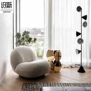 Fauteuil Sydney en velours d'agneau, design italien minimaliste, dossier incurvé ergonomique, fauteuil <span class=keywords><strong>de</strong></span> loisirs individuel pour salon, chambre, <span class=keywords><strong>salle</strong></span> <span class=keywords><strong>de</strong></span> <span class=keywords><strong>sport</strong></span>, détente - Product Image 1