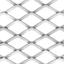 Heavy Duty Diamond Decorative Fencing Panels Expanded Metal Mesh For Exterior Railing