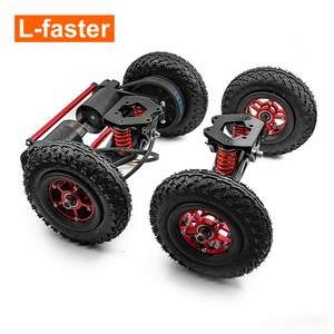 Kit Fai-da-Te per <span class=keywords><strong>Skateboard</strong></span> Elettrico 36V 2800W, Longboard <span class=keywords><strong>Rosso</strong></span> con Doppio Motore a Cinghia - Product Image 1