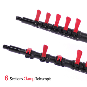 24Ft bastone telescopico in fibra di carbonio portatile eco-friendly per la pulizia della casa strumenti personalizzati di estensione palo di bloccaggio - Product Image 3