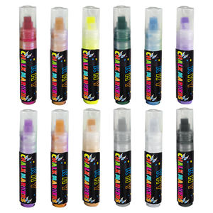 <span class=keywords><strong>Pennarelli</strong></span> a Punta Nera per Lavagna Ceramica, Rosa Metallizzato Oro, 12 Colori, Punta da 5mm/10mm per Acrilico, <span class=keywords><strong>Pennarelli</strong></span> Premium per Arte Liquida - Product Image 4