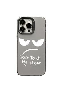 Coque transparente en TPU avec motif visage 'Ne touchez pas à mon téléphone', antichoc, motif dessin animé mignon pour iPhone 17 16 15 14 13 Pro Max - Product Image 6