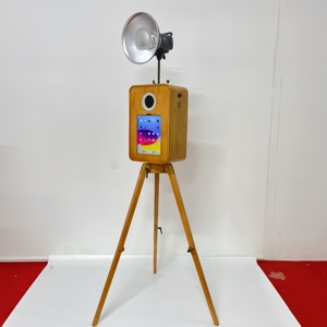 <span class=keywords><strong>Photomaton</strong></span> en bois avec pieds pliants, adapté à la location lors de mariages, de fêtes, d'anniversaires et de rassemblements - Product Image 4