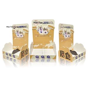 Rak Display Makanan Ringan PVC Kertas Datar Berkilau untuk Supermarket, Rak Promosi Chevy Board Custom yang Dapat Ditumpuk - Product Image 5