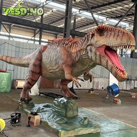 Modèle de dinosaure animatronique réaliste pour enfants, en silicone, avec effets sonores et mouvements, pour parcs à thème, expositions et événements en plein air