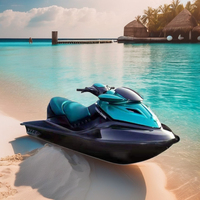 Vente en gros Hison Jet Ski Ultrasped Boat 4 Temps 1201-1400cc Motomarine Certification EPA Matériau fibre de verre aluminium