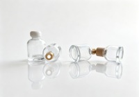 Bouteille diffuseur à roseaux en verre transparent à base épaisse, 100ml, 150ml, 200ml, simple et ronde, vide, pour arômes – Offre Spéciale