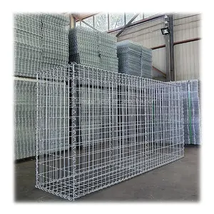 Mejor precio caja de jaula de piedra de gavión cerca de gavión 200x100x50 galvanizado soldado cesta de gavión muro de contención