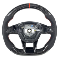 Volant de direction en fibre de carbone véritable fabriqué en usine pour Mercedes Benz AMG W205 W213 Classe C CLA GLA 2015-2019