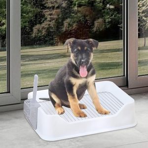 Baño para Perros y Gatos Heybo, Ecológico, Rectangular Grande, de Acero Inoxidable, con Bandeja para Orina y Pala, Caja de Arena de PP - Product Image 3