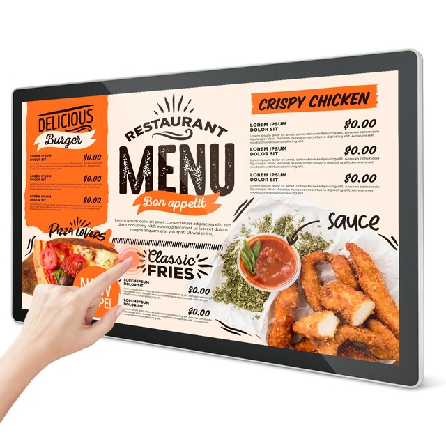 21.5/27/32" Interactive LCD Touch Screen Android Digital Signage Display Wall Mount & USB HDMI for Retail & Hospitality