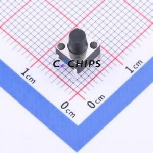 TSD001B07018A03 Tactile Switch Through hole Component (THT)-4P,6x6mm Switch Round Button 1.8N Through Hole 6mm - Product Image 1