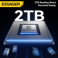 Lector de Tarjetas ESSAGER ES-DK01 de Doble Puerto, Ranura SD TF OTG USB 3.0, Tipo C USB 3.0 2.0 2 en 1, Lector de Tarjetas USB C a SD