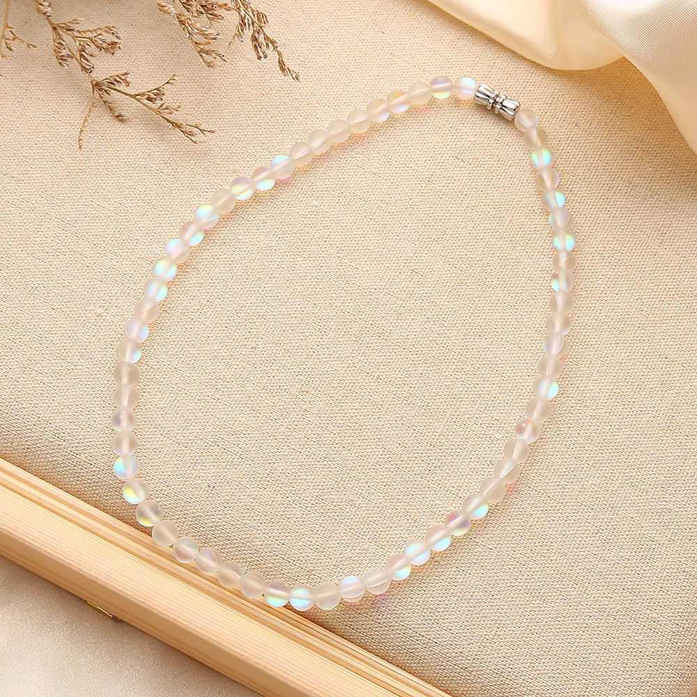 FrFosted White Glitter Stone