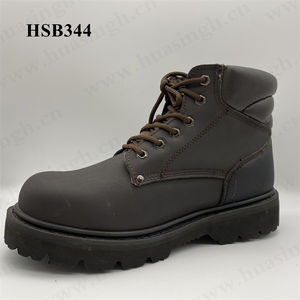 LXG, botas de seguridad de suela de goma Goodyear duraderas para leñador superventas, zapatos de seguridad estándar SA para hombre de corte medio HSB226 - Product Image 4