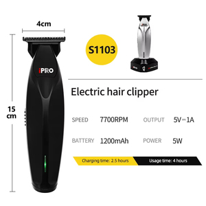 Tondeuse Professionnelle Sans Fil Rechargeable USB avec Lame en T Précise pour Salon, Barbier et Usage Domestique - Product Image 4