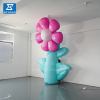 Les objets gonflables géants de décoration florale gonflables personnalisés explosent pour la promotion publicitaire