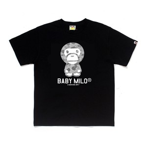 Camiseta Bapees Estampada Holgada de Moda para Hombre, Algodón de Alta Calidad, Nueva, Estilo Vintage, Marca de Diseño, Informal, 300 Gramos, Venta al Por Mayor - Product Image 3