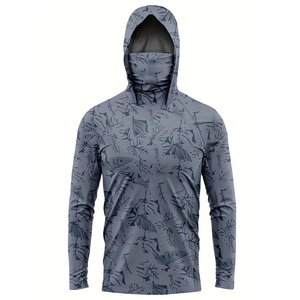 قمصان بطولات صيد طويلة الأكمام مصنوعة خصيصًا SPF50 قمصان محصول صيد جيدة التهوية مقاس كبير مع تقنيات بالتسام - Product Image 3