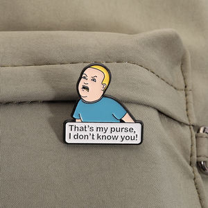 C'est mon sac à main, je ne t'ai jamais vu, épingles en émail, défense personnelle, dessin animé, comédie, émission de télévision, broche, badge de revers, bijoux, cadeau, vente en gros - Product Image 3