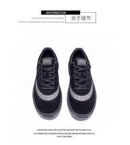 Chaussures décontractées tendance pour hommes, en maille respirante, antidérapantes, à talon bas, à carreaux, avec doublure en dentelle, style sportif, toutes saisons - Product Image 5