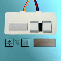 Radar à micro-ondes interrupteur de capteur de corps humain affichage de l'heure et de la température miroir intelligent gradateur LED interrupteur de capteur tactile de désembuage