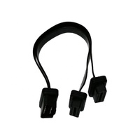 OBD2 OBD II 16Pin Male to Dual Female Connector Y Splitter Flat Ribbon Extension Adapter Cable
