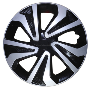 Tapa Central de Rueda de Coche de Neón de 13/14 Pulgadas, PP/ABS, Precio de Fábrica, Nuevo Molde, <span class=keywords><strong>Tapacubos</strong></span> de Auto Bicolor de 15 Pulgadas <span class=keywords><strong>con</strong></span> Anillo de Hierro - Product Image 2