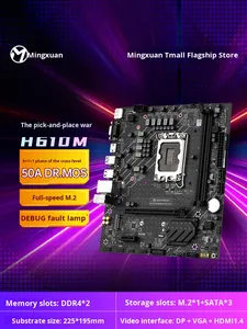 Maxsun Challenger H610 D4/D5 ATX Double Channel <b>DDR4</b>/DDR5 New <b>Memory</b> 1P/2P AGP 2X Desktop Computer Office Motherboard Double Mem - Product Image 3
