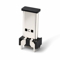 Connecteur femelle Type C 24 broches de 15,0 mm de hauteur pour montage SMT vertical, pour téléphone, POS, IOT, charge rapide, prise Type C