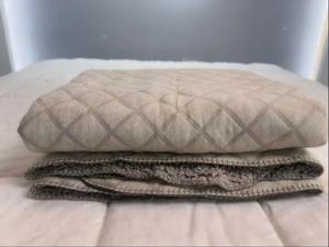 Coperta Moderna per Ufficio e Letto in Tessuto Lavorato a Maglia e Poliestere Sherpa, Coperta Calda da Viaggio dal Design Semplice - Product Image 1