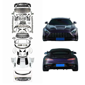 Kit de Carrocería de Fibra de Carbono Seca PP para Modificación de Automóviles 2015-2023, Parachoques Delantero y Trasero, Faldones Laterales, Alerón Trasero y Capó para Benz GT - Product Image 1