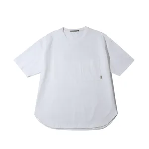Yaz t-shirt-erkek rahat gevşek pamuk kısa kollu gömlek-artı boyutu yarım kollu tişörtü-şişman erkek üstleri