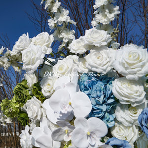 Fiore di nozze <span class=keywords><strong>arco</strong></span> decorazione a <span class=keywords><strong>basso</strong></span> prezzo all'ingrosso rosa e ortensia fiore <span class=keywords><strong>arco</strong></span> blu e bianco per la decorazione <span class=keywords><strong>arco</strong></span> di nozze - Product Image 3