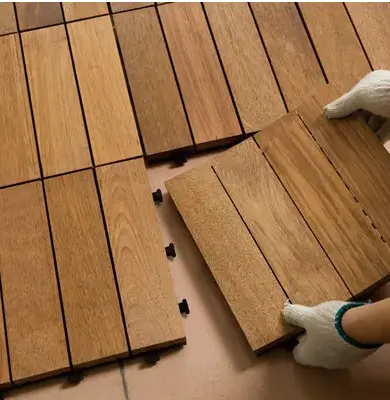 Tap & đi sàn ngoài trời với lồng vào nhau sàn gạch gỗ mịn decking gạch ban công vườn Patio gạch dễ dàng cài đặt