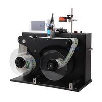 Rebobinadora de mesa LT-GSP160 de alta velocidad automática para rollos pequeños, máquina de codificación y rebobinado de etiquetas