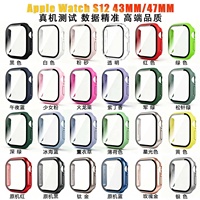 Serie12 PK09 2-in-1 Schutzhülle mit Glasbildschirm für Apple Watch Serie 12 42mm 46mm
