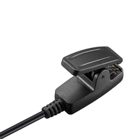 Klip Pengisi Daya Jam Tangan Pintar Hitam Kabel Data Sinkron Kabel Pengisi Daya Magnetik untuk Garmin Forerunner 735xt 235XT 230 630