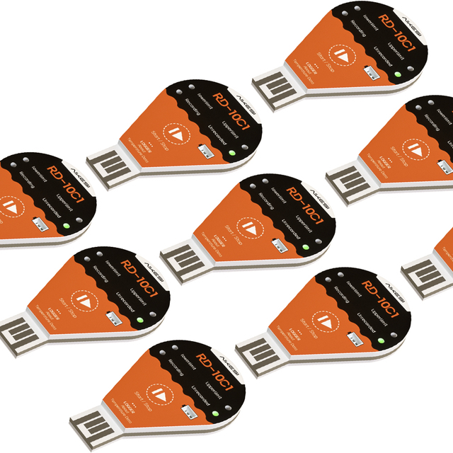 AIKESI RD-10C1 50000 Capacity Cold Chain Use Temperature Recorders Data Acquisition USB PDF Report Disposable Data Loggers