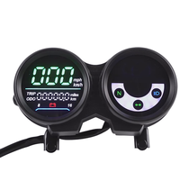Nouveau tableau de bord numérique pour moto, affichage LED, compteur de vitesse, compteur kilométrique, tachymètre, modification du compteur Bajaj CT100, ABS de haute qualité