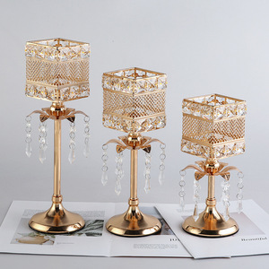 Europeo creativo Vintage ferro arte quadrato portacandele in metallo elettrolitico oggetti di scena di nozze <span class=keywords><strong>e</strong></span> decorazione per la <span class=keywords><strong>casa</strong></span> - Product Image 2