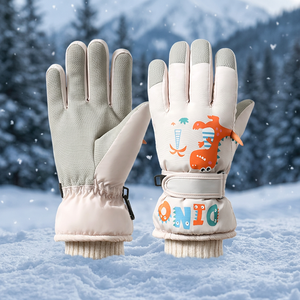 Gants de moto personnalisés à doigts entiers, compatibles écran tactile, imperméables, chauds, en polyester, pour l'hiver, le ski, le snowboard, avec fermeture à cordon, pour le sport - Product Image 4