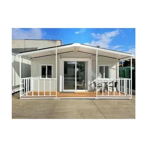 Capsule cabine Apple Bungalow Bar Bureau Pod avec terrasse préfabriquée bon marché modulaire jardin portable assemblé
