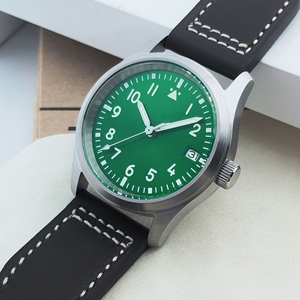 Reloj de 36 mm 39 mm sin Logotipo, Correa de Cuero, Cristal de Zafiro, Luminoso, 10 ATM, Movimiento NH35, Logotipo Personalizado, Reloj Mecánico Automático para Hombre - Product Image 6