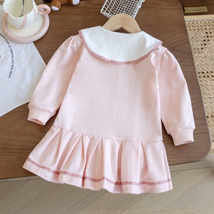 Falda POLO para niñas, primavera y otoño, nueva falda <span class=keywords><strong>de</strong></span> princesa para niños, falda con cuello <span class=keywords><strong>de</strong></span> muñeca <span class=keywords><strong>de</strong></span> dibujos animados <span class=keywords><strong>de</strong></span> estilo académico para bebés femeninos - Product Image 2